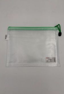 پوشه A5 زیپ‌دار سبز (MG)