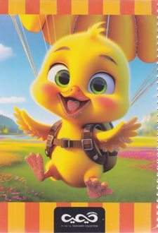 دفتر وزیری 50 برگ فنری جلد ویژه (کیمیا) - جوجه