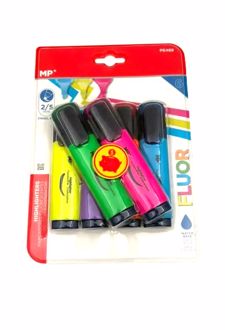 بلیستر 6 رنگ هایلایتر 2.5MM فلورسنتی (MP)