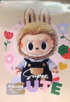 دفتر 80 برگ مجلد (مازلاین) - طرح لبو لبو کرمی