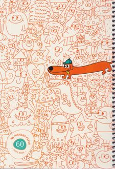 دفتر مشق کودکانه 60 برگ سیمی مقوایی HAPPY (هیرمند) - سگ