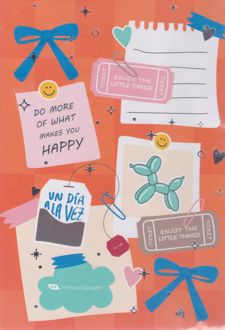 دفتر 100 برگ رقعی جلد سخت فانتزی (هیرمند) - نارنجی