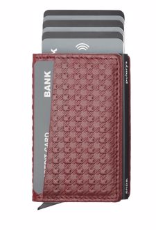 جاکارتی چرم ایتالیایی KANGOO - PEPIT Decor wallet (پولاریس) - آلبالویی