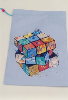 کاور کتاب مخملی سایز 28*20 (انار چاپ) روبیک