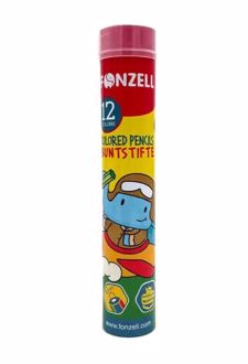 مداد رنگی استوانه‌ای 12 رنگ شش‌وجهی (فونزل)