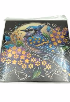 نقاشی الماسی 30*30 برنزی (فانتزی) - کبوتر