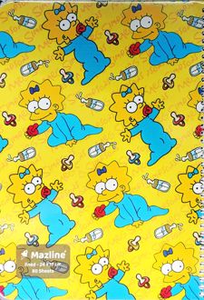 دفتر 80 برگ مجلد (مازلاین) - طرح سیمپسون ها زرد