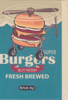 دفتر یادداشت 100 برگ جلدسخت 15*11 سیم از بغل میکرو (همبرگر)