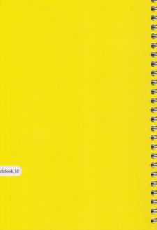 دفتر 50 برگ خط دار سیمی زرد (بهمن آرا)