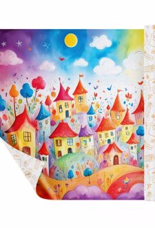 کاغذ کادو دورو (ایمان) - طرح کودکانه یووی 6