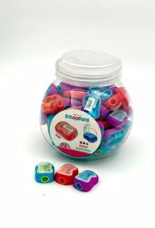 تراش مخزن دار تک سوراخ مینی اسکول فنز - (سبز آبی)