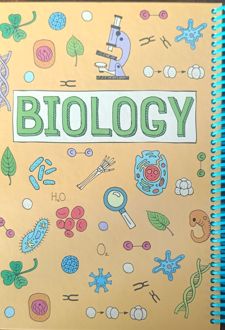 دفتر زیست 100 برگ وزیری سیمی جلد‌سخت (پودل) زرد