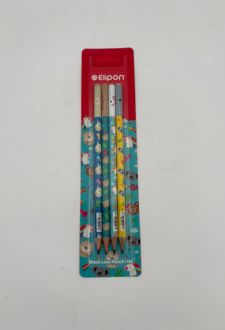 بلیستر 4 عددی مداد مشکی فانتزی (الیپون) - حیوانات خوشحال