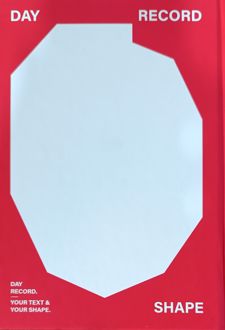 دفتر‌یادداشت جلد سخت سری Day Record (همین) قرمز‌سفید