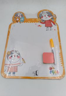 تخته وایت‌برد همراه با ماژیک و تخته‌پاک‌کن بابابام (قندون)