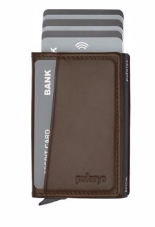 جاکارتی چرم ایتالیایی KANGOO wallet (پولاریس) - قهوه‌ای