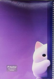 دفتر 40 برگ سیمی (مازلاین) - بنفش گربه