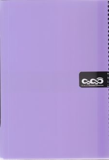 دفتر 100 برگ دیوایدر دار وزیری طلقی (کیمیا) - بنفش