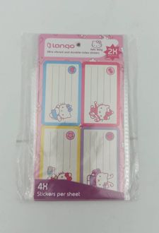 برچسب اسم دانش آموز طرح هلو کیتی لانگو