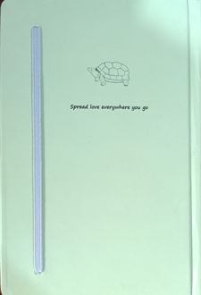 دفتر یادداشت جلد‌سخت کش‌دار (سرو) لاک‌پشت