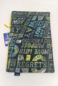 پاکت پارچه‌ای A4 زیپ دار کلاسیک زوم - (نوشته انگلیسی)