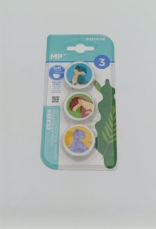 بلیستر 3 عددی پاک‌کن سر‌مدادی دایناسور (MP)