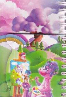 یادداشت 50 برگ سایز 16*9 جلدسخت (آوات) - دایناسور