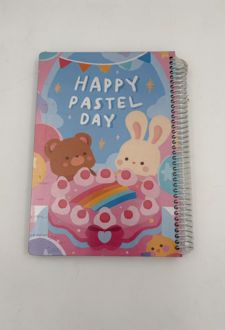 دفتر نقاشی جلد چوبی (دکمه) - خرگوش