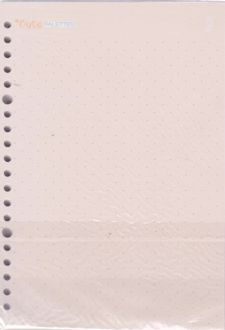 یدک دفتر کلاسوری 20 حلقه نقطه ای برگ سری کیوت پالت (کرمی)