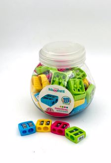 تراش دو سوراخ گریپ دار اسکول فنز - (قرمز)