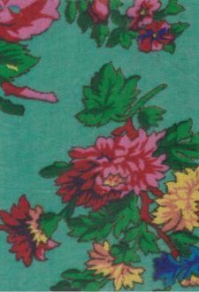 دفتر خشتی باریک پارچه‌ای (حوض نقره) سبز