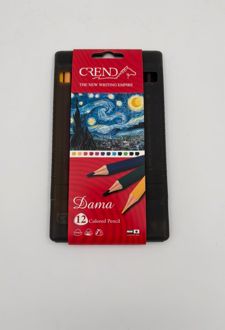 مداد‌رنگی 12 رنگ جعبه پلاستیکی (کرند)