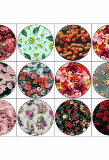 پیکسل 12 عددی سنجاقی طرح گل (پژانو)