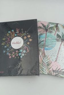 دفتر کلاسوری 26 حلقه 200 برگ قفل فلزجلدسخت میکرو (مشکی گل گلی)