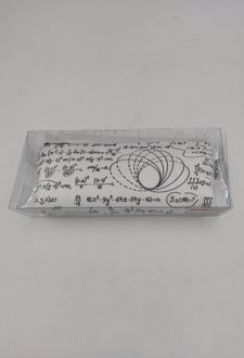 جامدادی تک زیپ طرح فرمول دوریس (سفید)