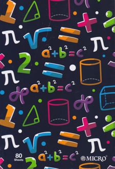 دفتر 80 برگ دوخط وزیری ته‌چسب میکرو (فرمول)