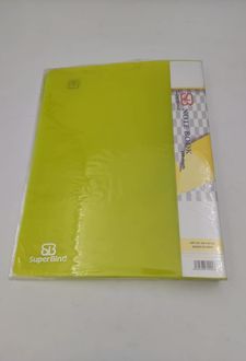 دفتر کلاسوری 26 حلقه قفل فلز جلد خالی سوپربایند (زرد)