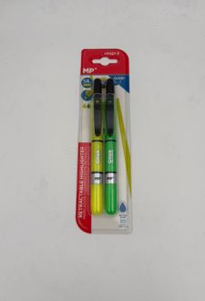 بلیستر 2عددی هایلایتر فشاری فلورسنتی (MP) - سبز و زرد