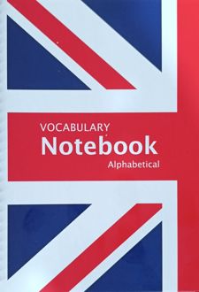 دفتر A5 لغات انگلیسی سیمی Alphabetical (الند) پرچم