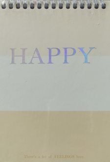 دفتر یادداشت سیمی A6 happy pro note (لانگو) - زرد