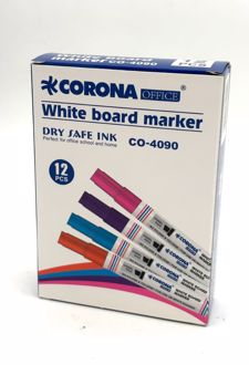 ماژیک وایت برد تخت رنگی کرونا - (صورتی)