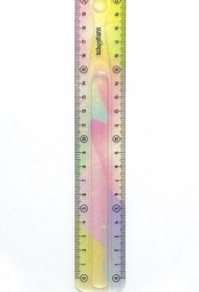 خط‌کش 20 سانت ژله‌ای اکلیلی پاستلی (اسکول فنز)