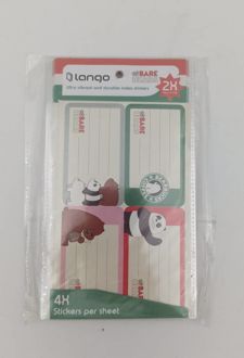 برچسب اسم دانش آموز طرح خرس کله پوک لانگو