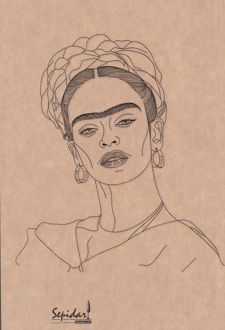 دفتر 80 برگ رقعی کرافت بی‌خط سری مشاهیر (سپیدار)