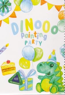 دفتر نقاشی 40 برگ رقعی سیمی مقوایی (هیرمند) - دایناسور