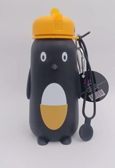 قمقمه سیلیکونی پنگوئن نارنجی اسکول فنز