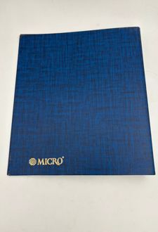 کلاسور 2 حلقه A4 میکرو ( چهارخانه آبی)