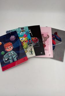 دفتر 80 برگ وزیری ته چسب میکرو طرح کارتونی (خرس)