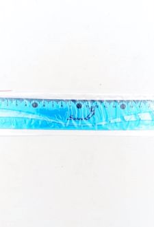 خط‌کش 20 سانت ژله‌ای (صریر) - آبی
