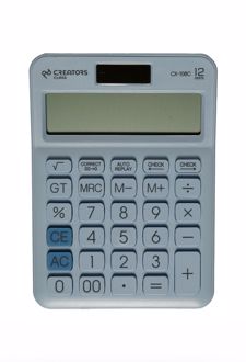 ماشین‌حساب رومیزی 2 صفر 12 رقم (سیکلاس) - آبی